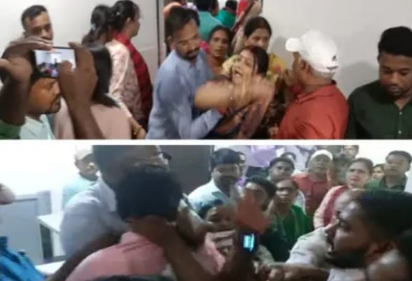 शहर में फिर बढा चोरों का हौसला कांग्रेस की सरकार मे  कांग्रेस कार्यालय राजीव भवन में ही कर दी हाथ साफ कानून व्यवस्था को लेकर टी एस सिंह देव पर उठे सवाल