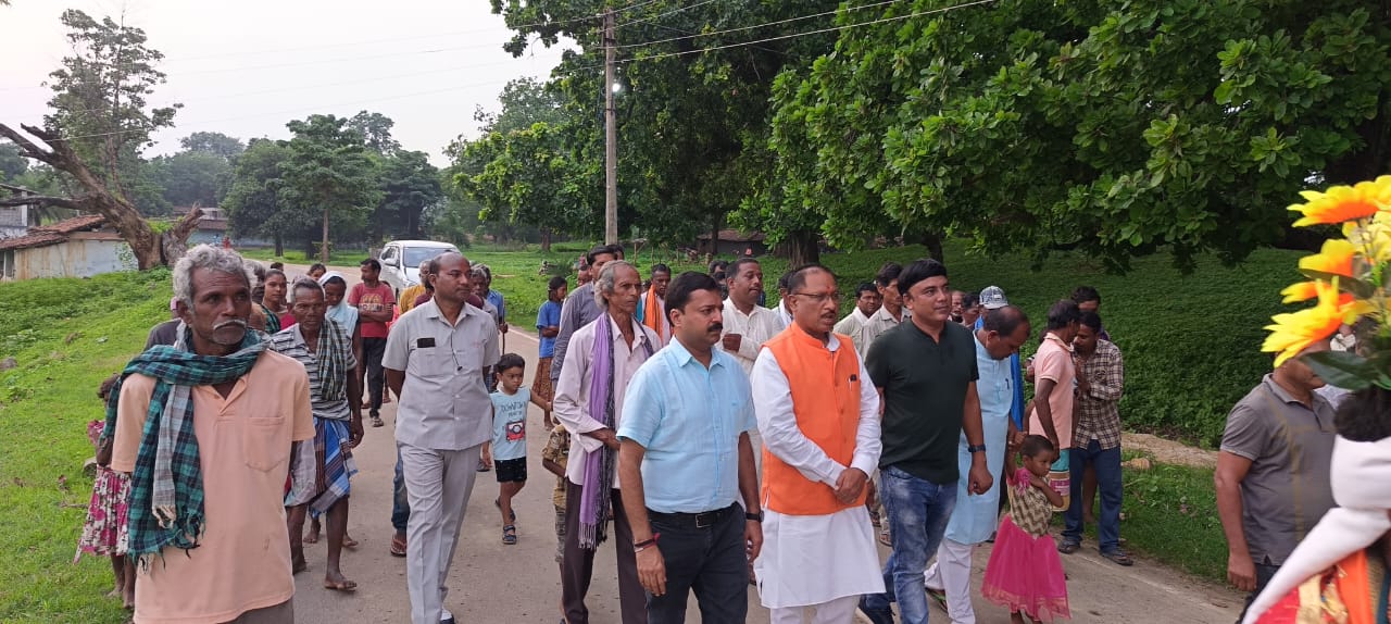 लाभार्थी सम्मेलन में पहुंचे भाजपा के  पूर्व प्रदेशाध्यक्ष विष्णुदेव साय, केंद्र सरकार की योजनाओं को गिनाते हुए प्रदेश की कांग्रेस सरकार पर जमकर बरसे