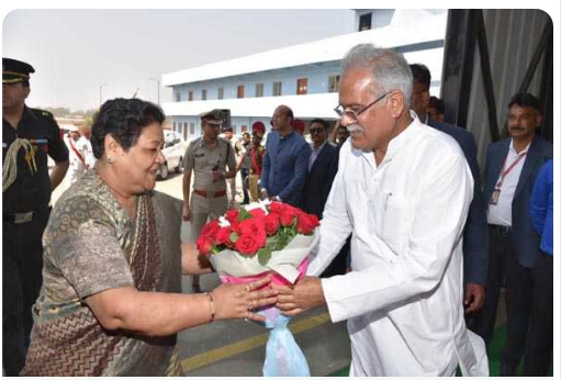 पूर्व राज्यपाल अनुसुइया उइके को दी गई भावपूर्ण विदाई